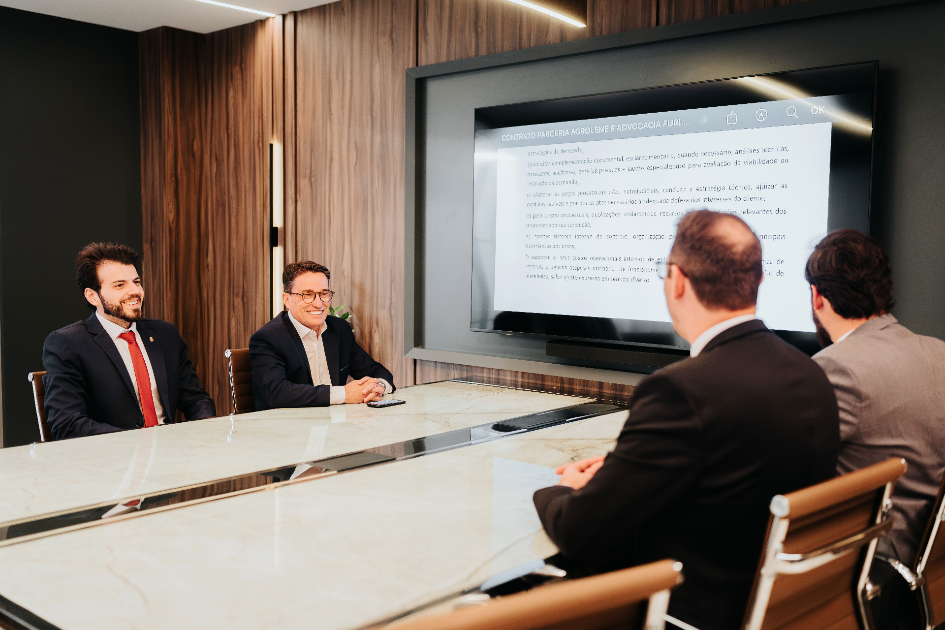 Sala de reuniões da Leme Advocacia
